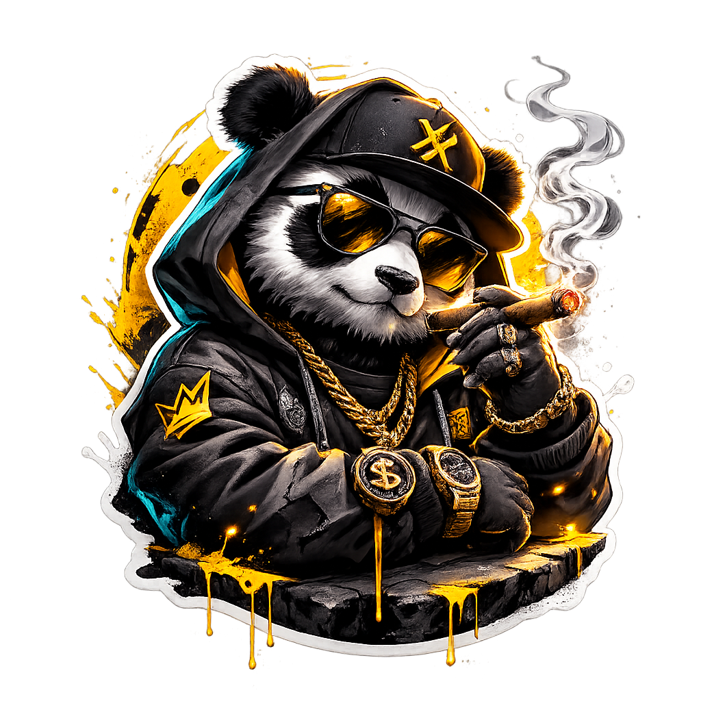 Cool Panda Sticker