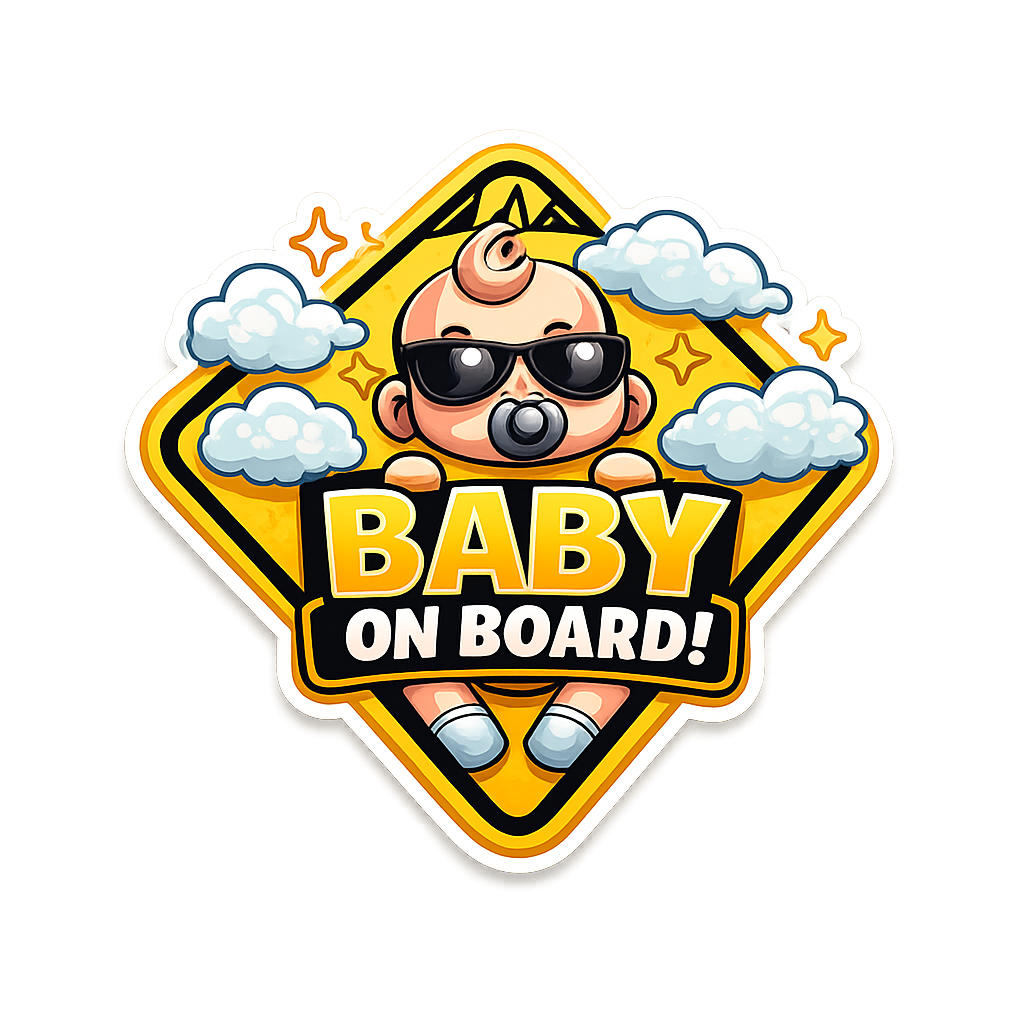 "Baby On Board" Car Sticker