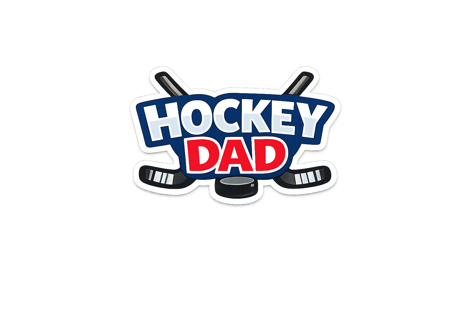 "Hockey Dad" Sticker