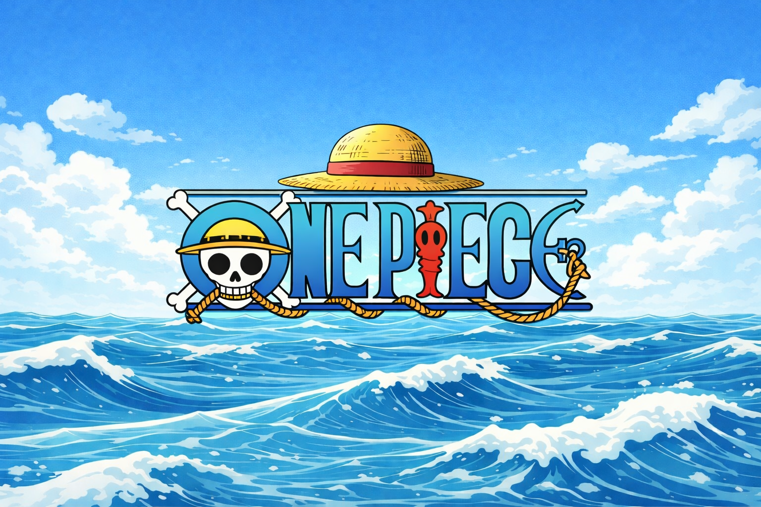 One Piece Anime Logo Poster - 24 inch length