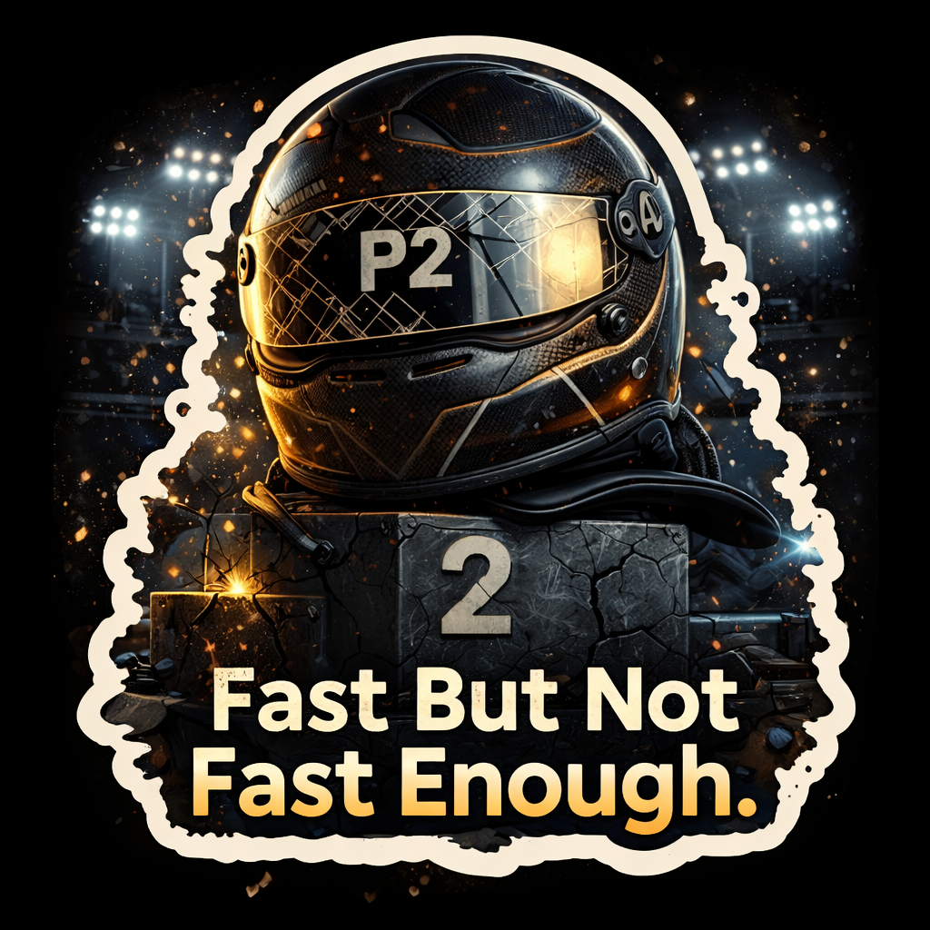 "Fast But Not Fast Enough" P2 Racing Sticker