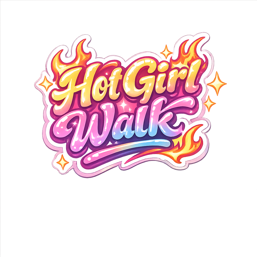 "Hot Girl Walk" Sticker