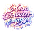 "Main Character Energy" Girls Sticker