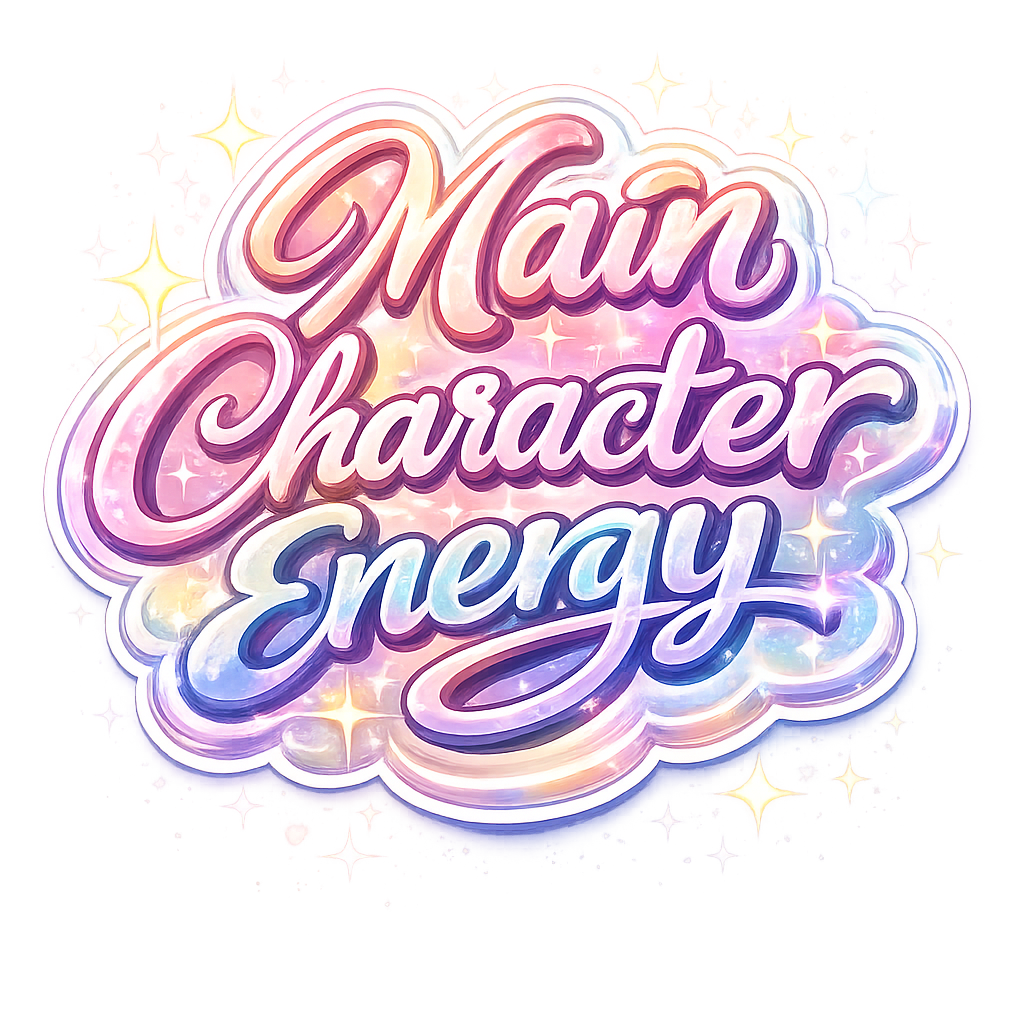 "Main Character Energy" Girls Sticker