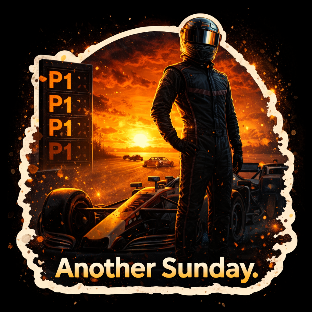 "Another Sunday" Racing Sticker