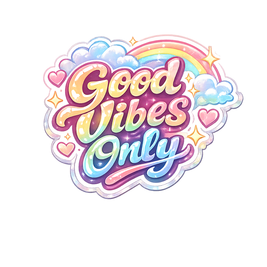 "Good Vibes Only" Sticker