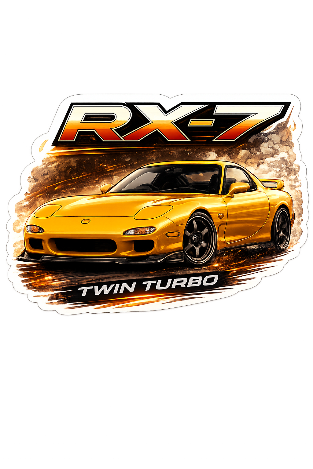 Mazda RX7 Sticker